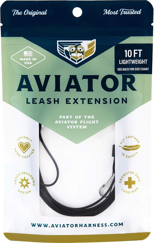 The Aviator Bird Harness Leash Extension: 10 Foot/3 Meter for Petite and X-Sm.