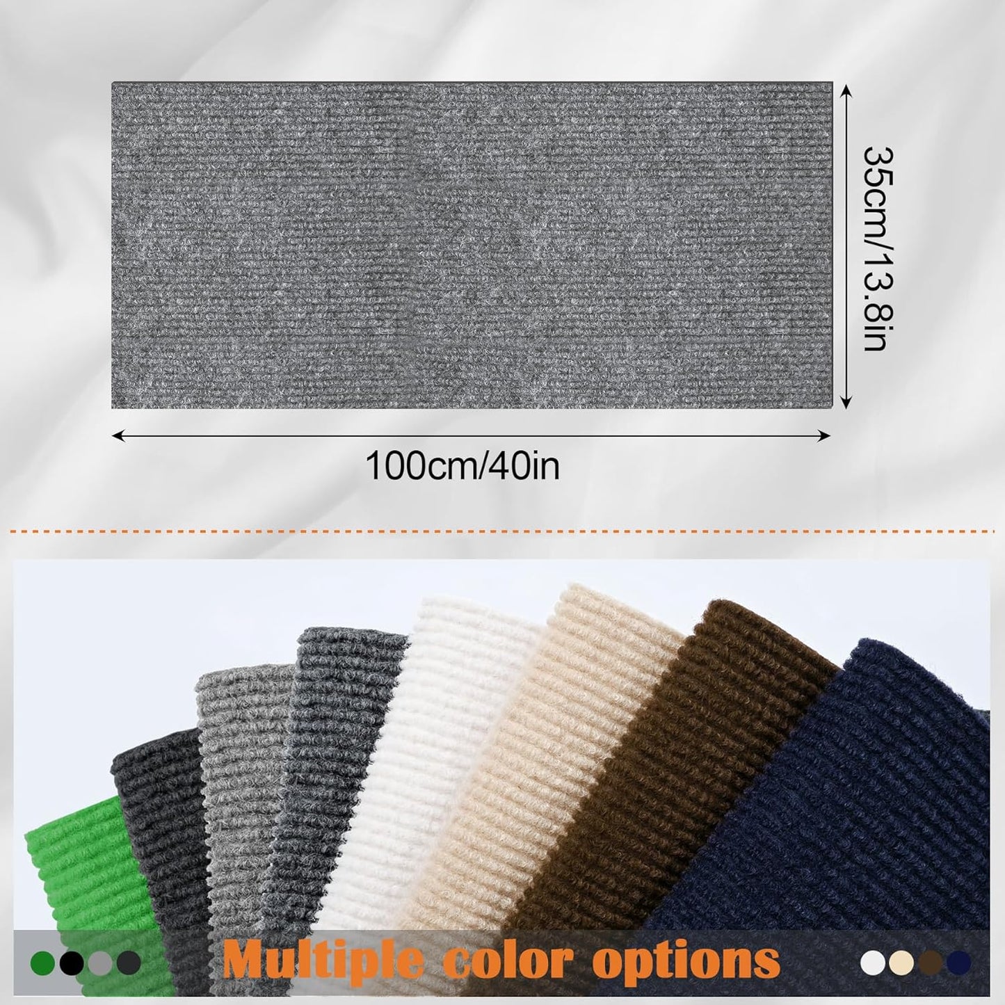 Cat Scratch Furniture Protector - 78.7" x 13.8" Trimmable Self-Adhesive Cats Claws Scratch Pads, DIY Cat Climbing Couch Protector for Scratch Post Cat Tree Replacement Indoor (Light Gray)