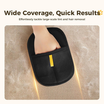 3 Pcs Electrostatic Pet Hair Removal Gloves with Bidirectional Bristle Design, Washable Reusable Cat Dog Hair Remover Grooming Glove Tool for Furniture, Bed Sheets,Car Seat (Black)