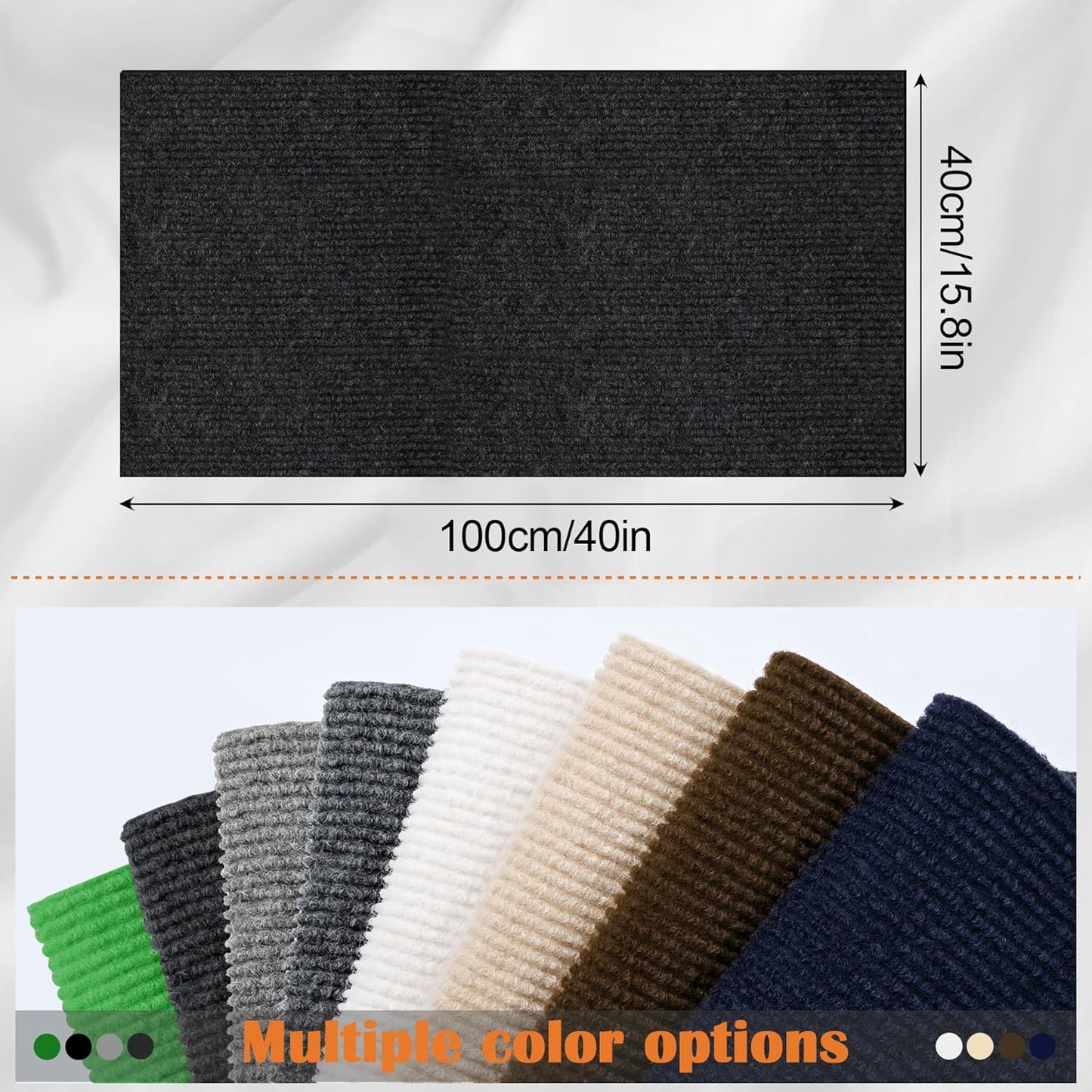 Cat Scratch Furniture Protector - 40" x 15.8" Trimmable Self-Adhesive Cats Claws Scratch Pads, DIY Cat Climbing Couch Protector for Scratch Post Cat Tree Replacement Indoor (Black)