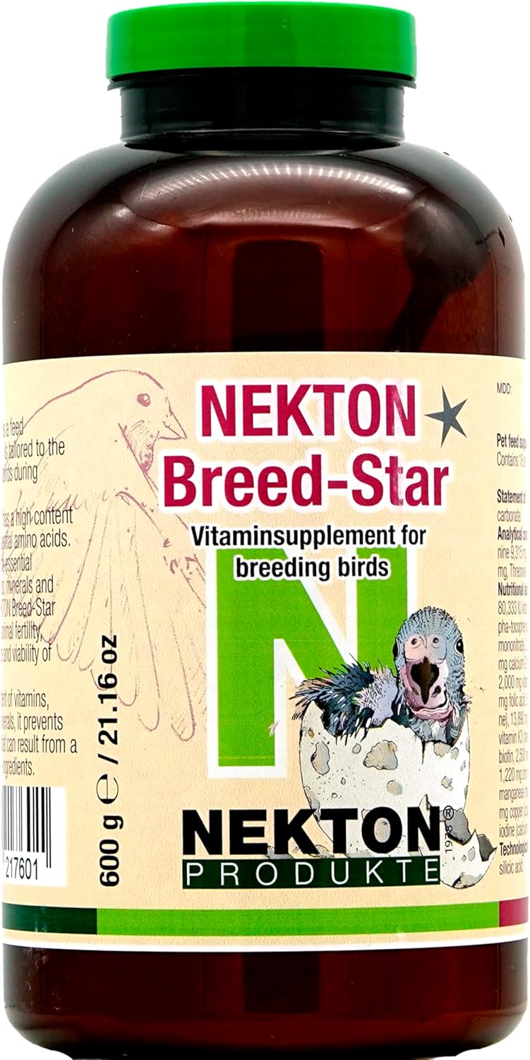 Nekton Breed-Star Breeding Supplement for Birds 600g / 21.16oz, Off White