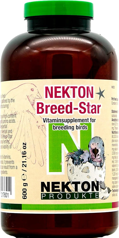 Nekton Breed-Star Breeding Supplement for Birds 600g / 21.16oz, Off White