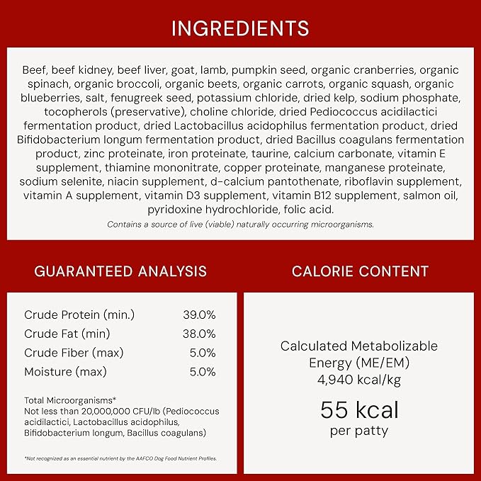 Stella & Chewy's Freeze-Dried Raw Dinner Patties - Remarkable Red Meat Blend - High Protein Grain-Free Puppy & Dog Food - Perfect For Picky Eaters - 5.5 oz