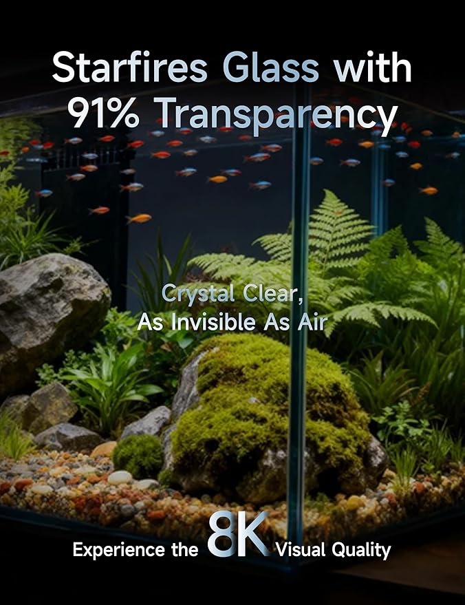 150-GO-P Gallon Starfire Aquariums with Center Overflow 60x24x24 H 12mm Shadow Overflow Peninsula