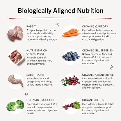 Stella & Chewy's Freeze-Dried Raw Dinner Patties - Absolutely Rabbit Recipe - High Protein Grain-Free Puppy & Dog Food - Perfect For Picky Eaters - 14 oz
