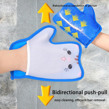 Pet Hair Removal Tool, Pet Hair Remover Glove, Dog Hair Remover, for Cats and Dogs,Cute,Washable Reusable,Cute Pet Hair Removal Tool for Furniture, Clothes, Couches, Bed, Carpet