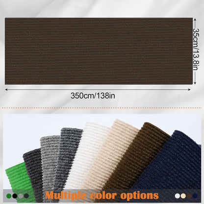 Cat Scratch Furniture Protector - 138" x 13.8" Trimmable Self-Adhesive Cats Claws Scratch Pads, DIY Cat Climbing Couch Protector for Scratch Post Cat Tree Replacement Indoor (Brown)