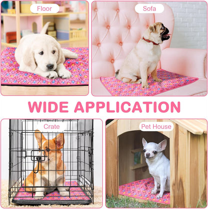 2 Pack Self Warming Cat Bed Self Heating Dog Pad Cat Warming Pad Thermal Pet Mat Washable Reflect Body Heat Removable Cover for Indoor Kittens Puppies Feral Pet(Little Star,20 x 28 Inch)