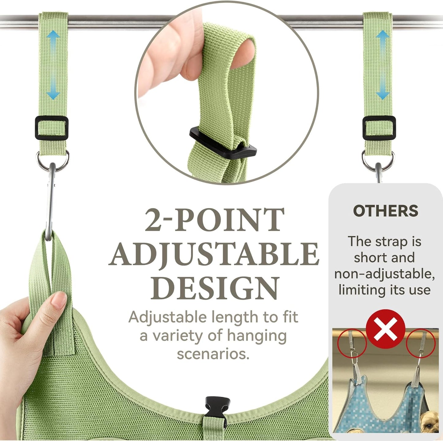 Dog Grooming Hammock – for Dogs Cat Grooming Hammock,Dog Sling for Nail Trimming with Dog Nail Clippers for Small Dogs,Dog Hammock for Nail Trim,Dog Hanging Harness for Nail Trimming