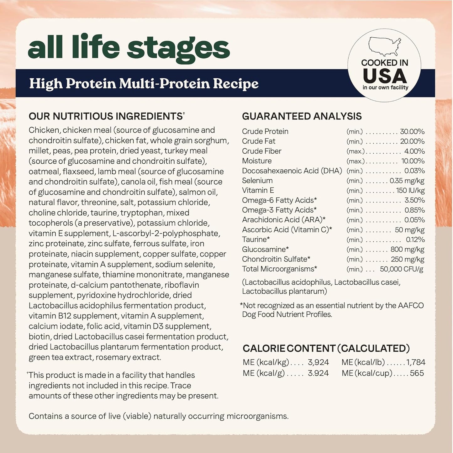 Canidae All Life Stages High Protein Dry Dog Food, Multi-Protein Recipe, 4 lbs.