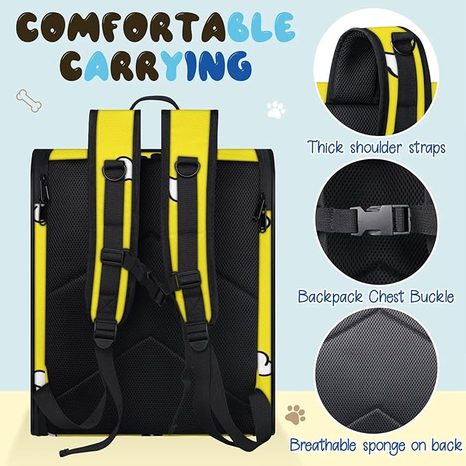 Cat Backpack Carrier-Customizable, Breathable Pet Carrier Backpack for Outdoor Travel/Vet Visits/Daily Use, Adjustable & Secure Design for Small Dogs and Cats Style8