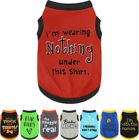 Elevate Your Pet's Seasonal Style with Playful Panache: with Adorable Beautifully Printed Dog Shirts Featuring Hilarious Printed Patterns for Airy Comfort in Summer and Fall Classic Series4 XX-Large