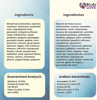 Birds LOVE All Natural Garden Blend Bird Food for Parrots 6lb