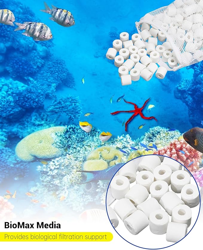 Prismora 8 Sets of Three-Stage Filtration Tank Filter Maintenance Kit for AquaClear 50 Power Filter, Compatible with 20-50 Gallon Aquariums