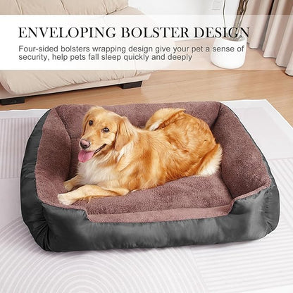 Dog Bed for Large Dogs, Large Dog Bed, Warming Soft Pet Bed, Durable Pet Bed with Anti-Slip Bottom