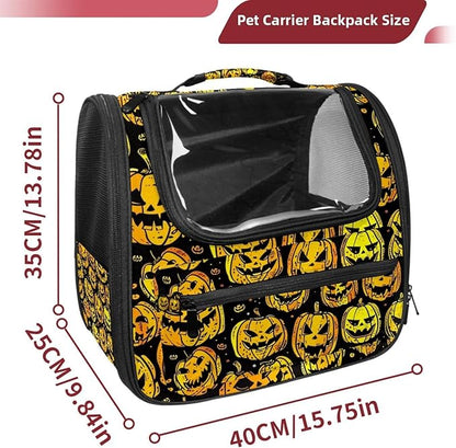 Dog Carrier Backpack for Small Pets - Cat & Dog Backpack for Hiking, Camping or Travel, Halloween 3