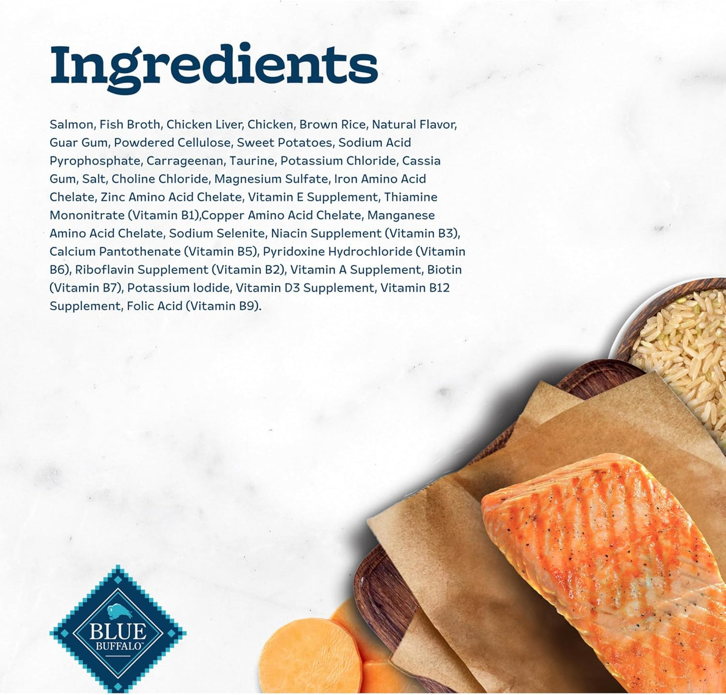 Blue Buffalo Tastefuls Wet Cat Food Paté, Made with Natural Ingredients, Salmon Entrée, 5.5-oz Cans (24 Count)