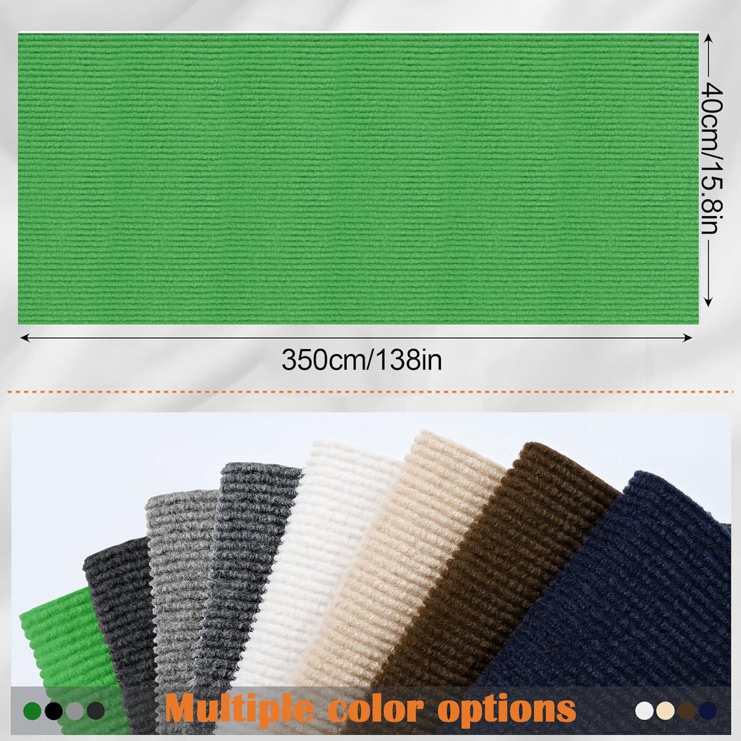 Cat Scratch Furniture Protector - 138" x 17" Trimmable Self-Adhesive Cats Claws Scratch Pads, DIY Cat Climbing Couch Protector for Scratch Post Cat Tree Replacement Indoor (Green)