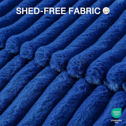 MEWOOFUN Donut Dog Beds for Small Dog, Calming Bed Round Cute Puppy Bed with Non-Slip Bottom, Fluffy Washable Pet Bed for Puppy and Kitten (Navy Blue, XS (20x20x6))