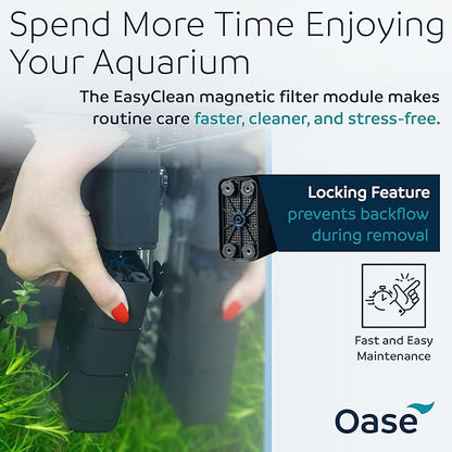 OASE EcoFlow 200 Internal Aquarium Filter, for Freshwater and Saltwater Tanks Up to 50 Gallons, Quiet, Customizable Water Flow, Multi-Stage Filtration