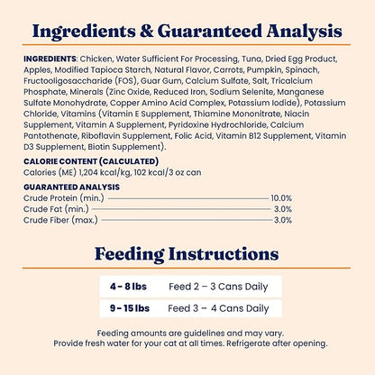 Solid Gold Wet Food Pate Flavorful Feast - 3 Count Sample Pack - Canned Cat Food Made with Real Chicken - Grain Free for Sensitive Stomach & Healthy Living