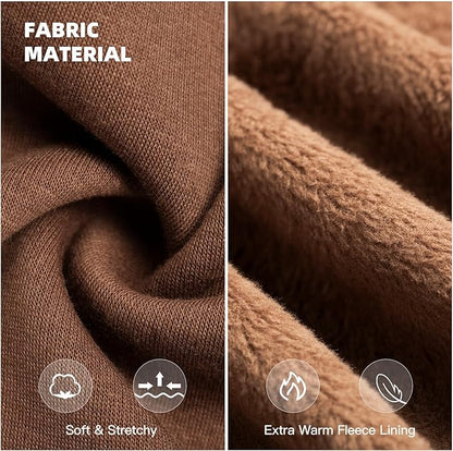 Koneseve Dog Hoodie & Cat Sweater, Warm Fleece Hooded Soft Winter Sweatshirt for All Breeds, Cozy Pet Clothes, Brown, 3XL