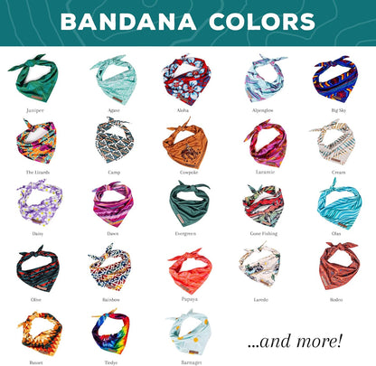 Wilderdog Dog Bandana with Lightweight Quick Drying Poly-Blend Mesh Material in Papaya