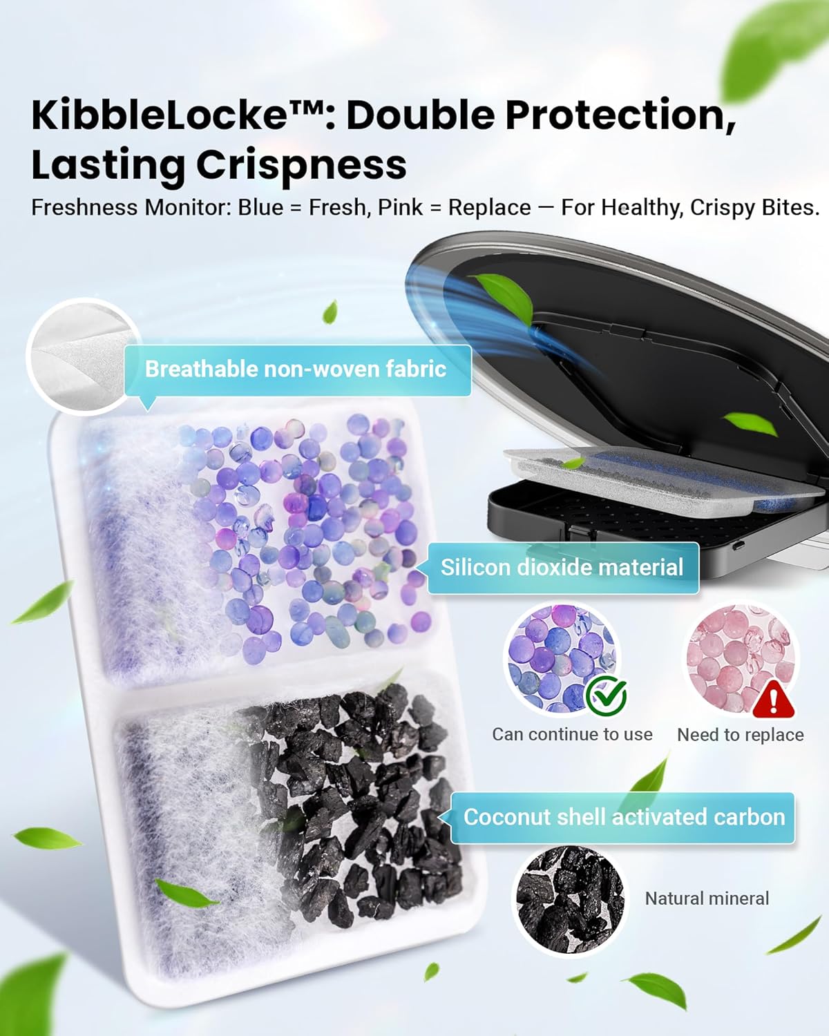 Automatic Cat Feeder for 3 Cats, 6L/25 Cup Cat Food Dispenser with Strong Anti-Jam System, Dual-Effect Desiccant, Smart WiFi App Control Pet Feeder, Automatic Dog Feeder for Cats and Small Dog