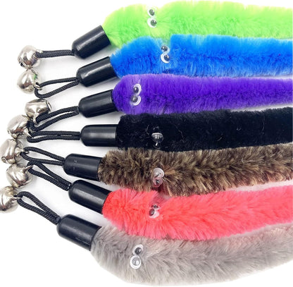 Cat Toy Worm Refills, 12 Pieces Interactive Cat Wand Attachments Worms Toy for Indoor Cats