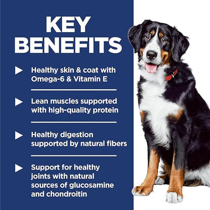 Hill's Science Diet Large Breed Adult Dry Dog Food 1-5, Quality Protein for Joint Support & Lean Muscles, Lamb & Brown Rice Recipe, 33 lb. Bag