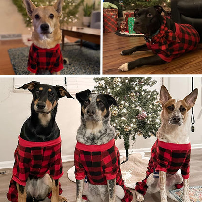 SCENEREAL Dog Pajamas for Small Medium Large Dogs Boys Girls - Soft Pet Sweater Clothes Warm Puppy Onesie Outfits for Doggie Winter Christmas - Dog Jammies Pjs