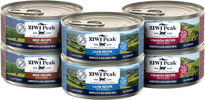 ZIWI Peak Wet Cat Food Variety Pack - Venison, Beef, and Lamb, 6 Pack (3oz Each)