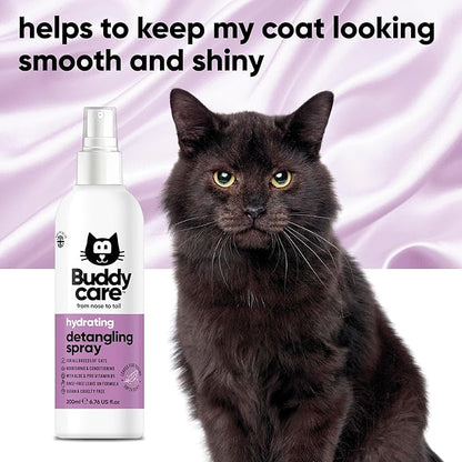 Detangling Spray for Cats - Effective Cat Matted Fur Remover and Detangle Spray to Promote a Healthy Coat, Easily Removes Matted Hair for a Smooth and Shiny Coat