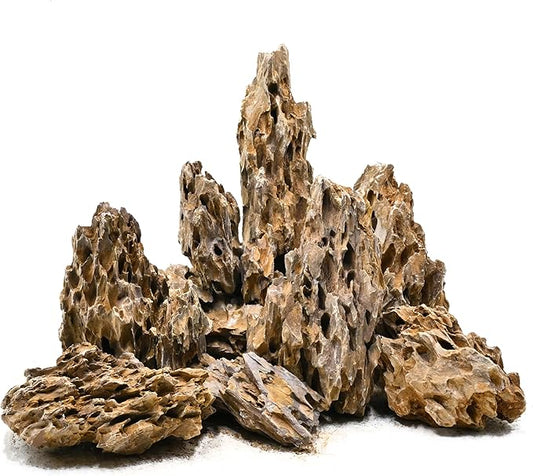 Natural Rock Stone 10LB Fish Tank Rock for Aquarium Landscaping Models Fish Tank Decoration, Freshwater Planted Aquariums and Amphibian enclosures-2-6 inches