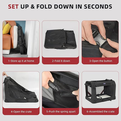 Petprsco Large Cat Carrier for 2 Cats Small Medium Dogs, Soft Pet Carrier 24x17x17 for Traveling with Warm Blanket Foldable Bowl and Washable Pad