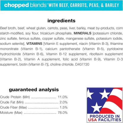 Purina Beneful Wet Dog Food Variety Pack, Chopped Blends - (12) 10 oz. Tubs