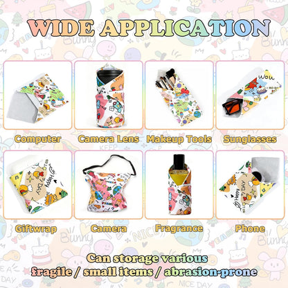 27.6" Cat Grooming Wrap for Nail Clipping Cat Swaddle Wrap (Within 15lbs) for Cutting Nails Cloth for Pet Cleaning Multifunctional Pet Tool|Utility Storage Bag|Self-Adhesive Travel Blanket