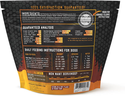 ROGUE PET SCIENCE Origins 5-in-1 Dog Supplement - Powdered Food Topper w/Natural Omega 3 Fish Oil - Supports Healthy Digestion, Skin, and Coat - Helps Reduce Itching & Joint Inflammation (2 lbs)