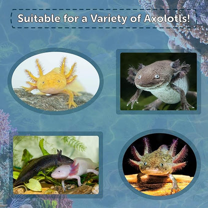 Aquatic Foods Inc. Axolotl Food, 1/4" Soft Moist Sinking Pellets, Rangen's Salmon Meal Pellets for Adult Axolotl. Also Shrimp, Snails, Crabs, Bottom Fish, All Tropical Fish...12oz Small Jar
