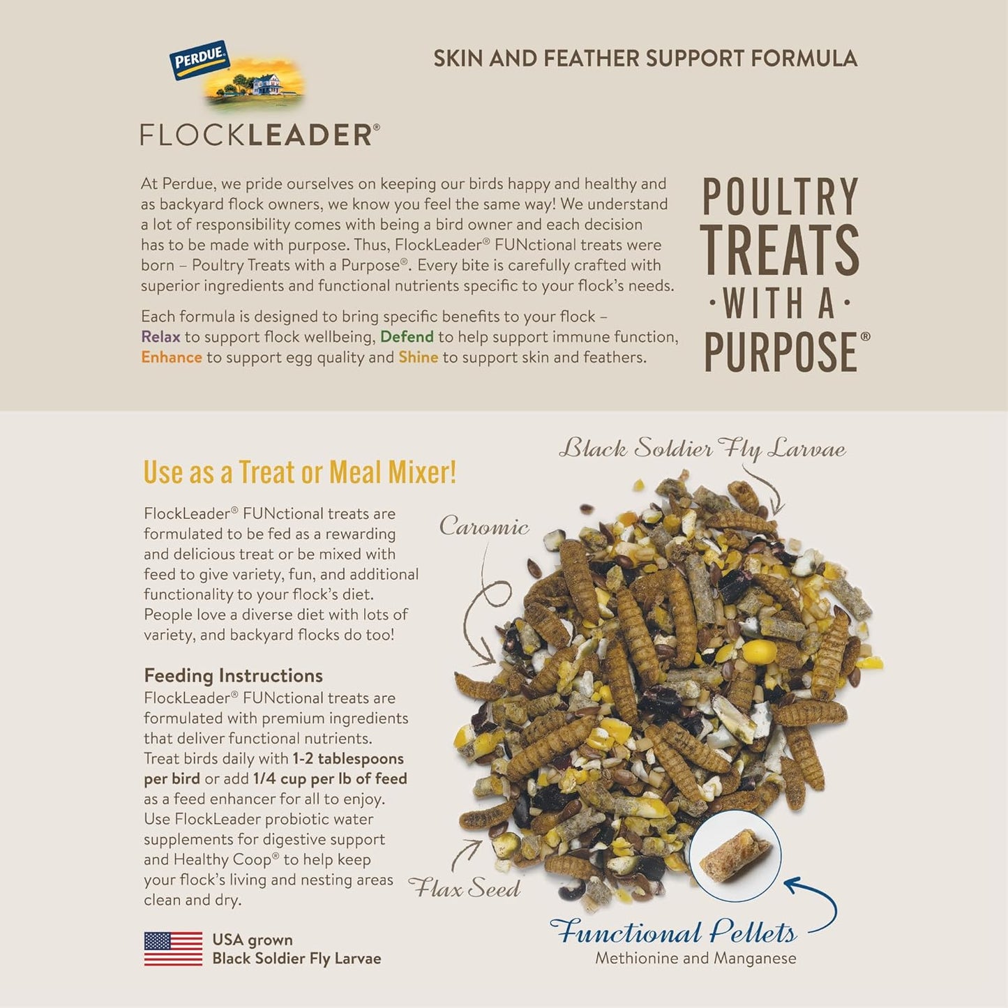 Shine, Functional Poultry Treats for Skin and Feather Support, 3.5 lb