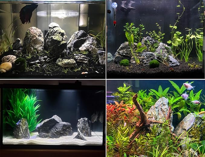 Voulosimi 44 lb Seiryu Rock Stone for Aquariums, Landscaping Model,Tank Decoration