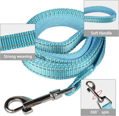 YIMEIS Dog Harness and Leash Set, No Pull Soft Mesh Pet Harness, Reflective Adjustable Puppy Vest for Small Medium Large Dogs, Cats (Sky Blue, X-Small (Pack of 1)
