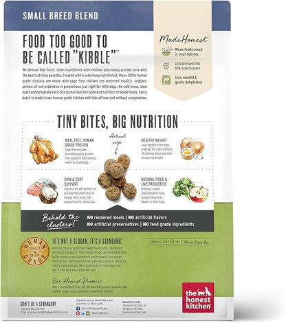 The Honest Kitchen Whole Food Clusters Small Breed Grain Free Chicken Dry Dog Food, 1 lb Trial Pouch