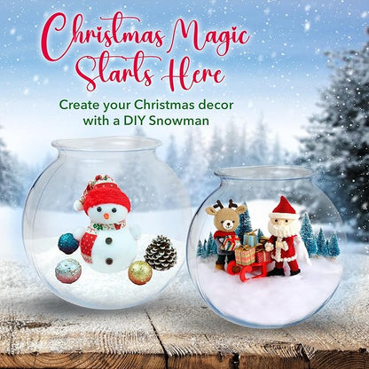 Fish Bowls For Drinks - 6 Pack - 16 Oz - BPA-Free Small Plastic Ivy Bowls For Crafts, Mini Fish Bowls Unbreakable, Candy Dishes for Party Centerpieces, Carnival Fishing, Home Decor…