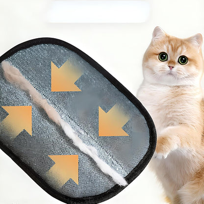 Yomi Pet Hair Remover Glove Electrostatic Double-Sided Grooming Removal Gloves for Cat Dog （2 Pcs