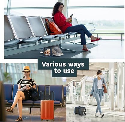 Katziela Rolling Rover Airline Compliant Expandable Premium Pet Carrier 6-Wheeled Baseboard Telescopic Handle Two-Sided Expandable Rolling Carrier Designed (Black- Blue Piping)