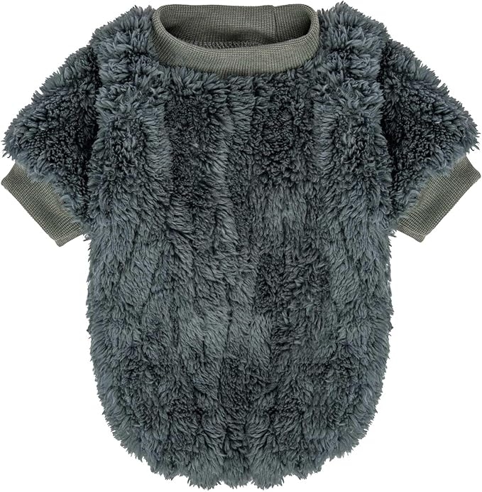 FabriCastle Dog Sweater, 3-Pack Dog Clothes & Coat, Pet Jacket for XXS XS Small Dogs Boy or Girl, Soft and Warm Cat Sweaters Doggy Apparel Costumes Christmas (Dark teal,Army green,Dark grey, XX-Small)