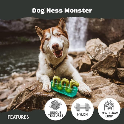 Barkbox Dogness Monster Super Chewer Dog Chew Toy - Tough Dental Stimulating Toy for Aggressive Chewers | Large