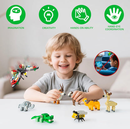 30 Packs Party Favors for Kids, 888 PCS Animal Building Blocks Mini Sets Party Favors for Goodie Bags Stuffers Classroom Prizes Return Gifts Birthday Bulk Gifts for Boys Girls Student Ages 6+