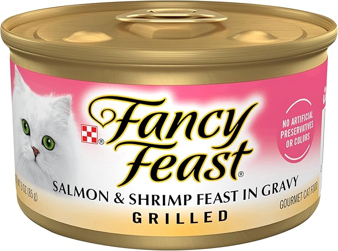Fancy Feast Salmon & Shrimp Cat Food, 3 oz